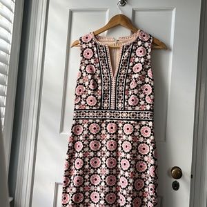 kate spade geometric print shift dress